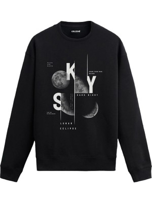 Colermi Lunar Eclipse Tipografi Sweatshirt —