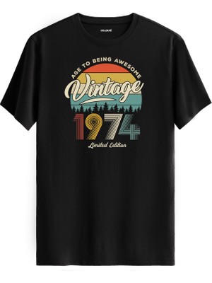 Colermi Vintage Tişört- 1974 Nostalji