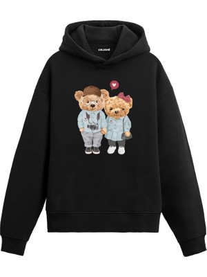 Colermi Sevgili Ayıcıklar Baskılı Hoodie —