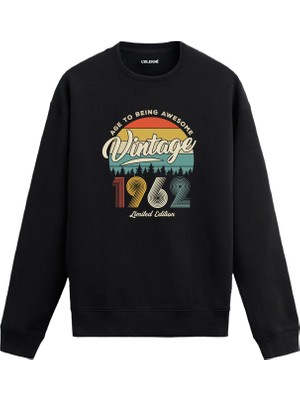 Colermi 1962 Vintage Sweatshirt Nostalji Tasarım —