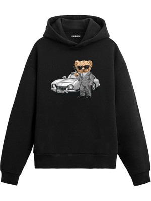 Colermi Ajan Ayıcık Baskılı Hoodie —