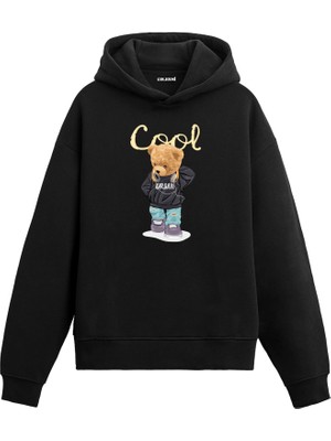 Colermi Havalı Ayıcık Baskılı Hoodie —