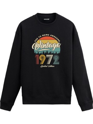 Colermi 1972 Vintage Sweatshirt Nostalji Tasarım —