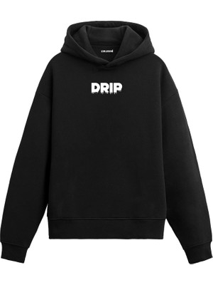 Colermi Akış Yazılı Hoodie —