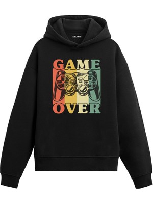 Colermi Game Over Baskılı Hoodie —