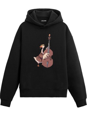 Colermi Retro Kontrbas Tasarımlı Hoodie —