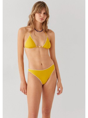 Mavi Boncuk Detaylı Üçgen Bikini Üstü 1914066-23088