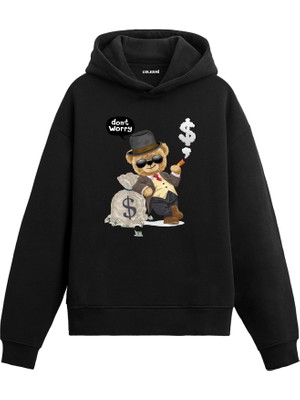 Colermi Don’t Worry Ayıcık Baskılı Hoodie —