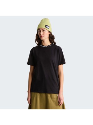 The North Face W Zumu Relaxed Short Sleeve Tee-Graphıc Kadin Siyah Tshirt NF0A8GUSJK31