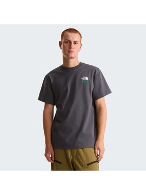 The North Face M 1966 Motıon Relaxed Short Sleeve Tee-G Erkek Gri Tshirt NF0A8GAHRHI1