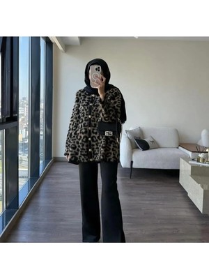 Zf Butik Leopar Triko Hırka