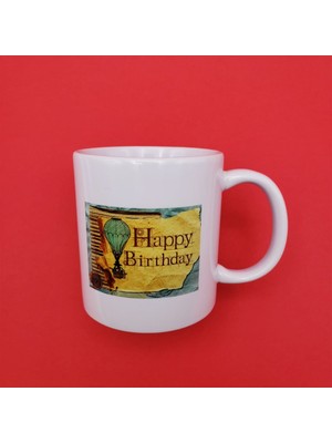 Skygo Baskılı Happy Birthday Kupa Bardak
