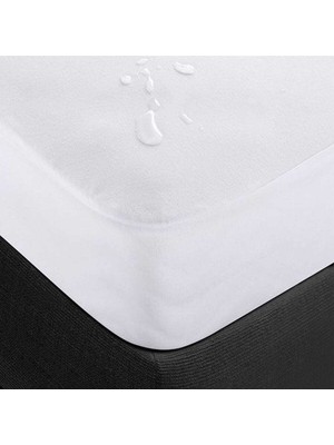 Mira Home 150X200 cm Çift Kişilik Fitted Geçmeli Sıvı Geçirmez Alez Pamuklu Yatak Koruyucu