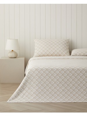 English Home Mossia Çift Kişilik Pike Takımı 200X220 cm Bej