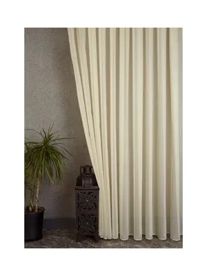 Vivense Etamin Tül Şampanya Rengi 1-2,5 Pile 200X260