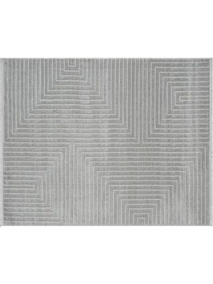 Vivense Bambu Dokulu Dokuma Makine Halısı, Gri, 80X200, 597A