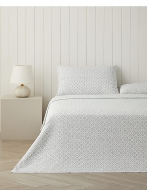 English Home Sora Çift Kişilik Pike Takımı 200X220 cm Mavi