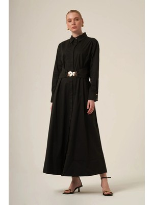 Ftz Women Kadın Cotton Elbise  Siyah 31350
