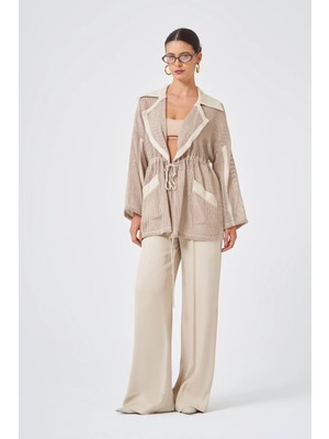 Ftz Women Kadın File Detay Takım  Beige 31087