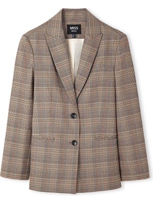 Miss İpekyol Ekose desen blazer IS1260106072074