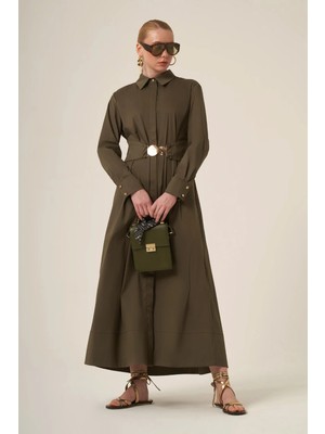 Ftz Women Kadın Cotton Elbise  Haki 31350