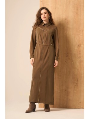 Ftz Women Kadın Safir Elbise  Kahve 31261