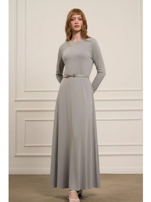 Ftz Women Kadın Elbise  Gri 31073