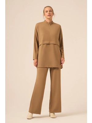 Ftz Women Kadın Royal Pantolonlu Takım  Camel 31271