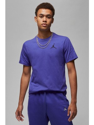 Nike Air Jordan Jumpman Ss Crew Mens  Erkek Günlük Tişört Mor