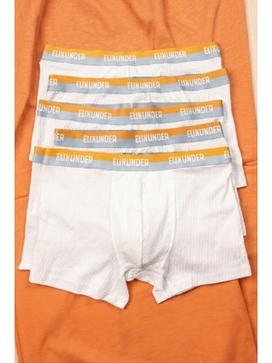 Elixunder 6'lı Erkek Boxer Terletmez Nefes Alabilen Pamuklu Boxer