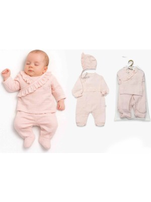 Bistyle Gots Sertifikalı 4lü Müslin Set Pembe