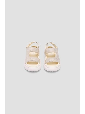 Tyess Bg Store Kız Çocuk Ekru Sandalet