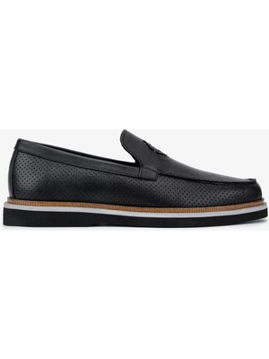 Valmenti Erkek Hakiki Deri Siyah Loafer Ayakkabı 1008 VAL-3625 Erk Ayk Y26 Sıyah Dr