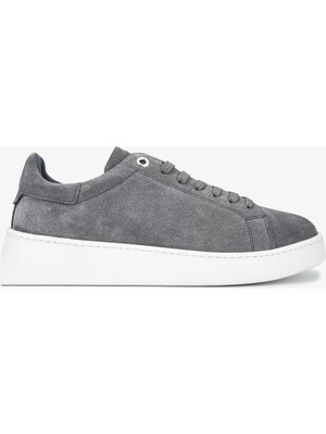 Valmenti Erkek Hakiki Deri Gri Sneakers & Spor Ayakkabı 04 4411 Erk Ayk Y26 Grı Suet