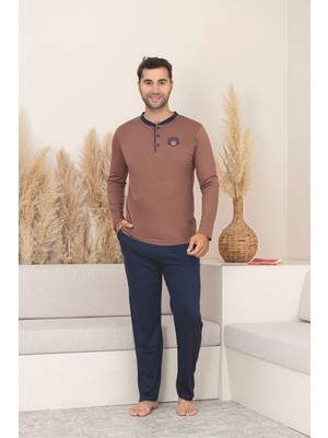 Asel Erkek Slim Fit Süprem Kumaş Uzun Kollu Pijama Takımı
