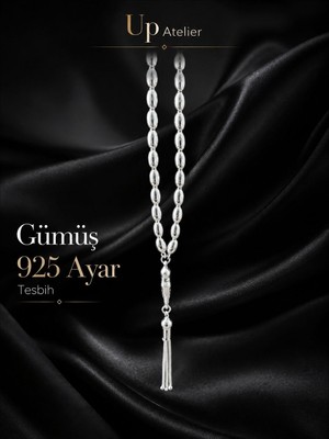 Up Atelier 925 Ayar Gümüş Arpa Model Tesbih