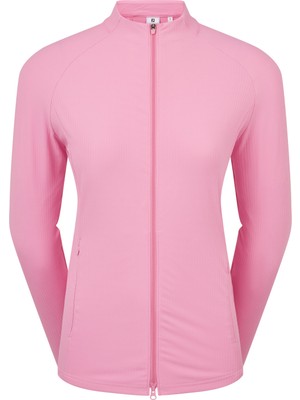 Footjoy Full-Zip Rib Midlayer Kadın Pembe 39413