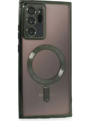 Sb Shopping Galaxy Note 20 Kılıf Kross Magneticsafe Kapak - Koyu Yeşil