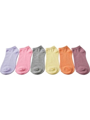 Royam Mosaic 6 Çift Bambu Kadın Patik Extra Soft Parfümlü Çorap Seti 36 - 40 No