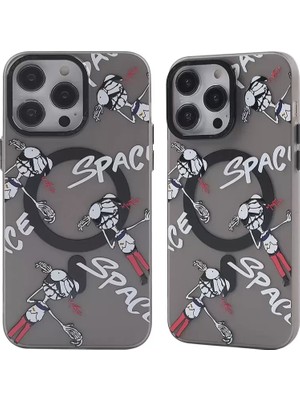 Sb Shopping Iphone 14 Kılıf Apollo Magneticsafe Desenli Kapak - Apollo Siyah - 3