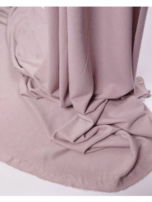 Kumaş Parça Küllü Açık Pembe Kaşkorse Örme Kumaş Esnek Yumuşak Bluzluk En: 120CM