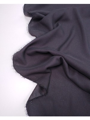 Kumaş Parça Siyah Saten Kumaş Hafif Çizgili Ince Dökümlü Gömleklik & Abiyelik En: 140CM