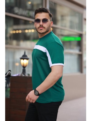Moda Loris Erkek Şerit Detaylı Kısa Kollu T-Shirt