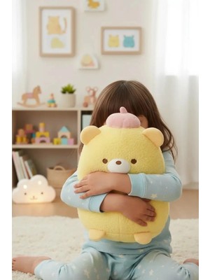 Miniso Lisanslı Tavuk Peluş Oyuncak 27 cm – Yastık Formlu Yumuşacık Sevimli Tasarım