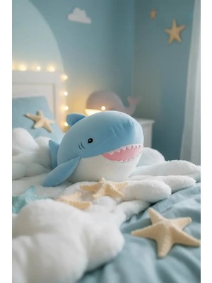 Miniso Lisanslı Okyanus Serisi 4.0 Yumuşak Balina Peluş Oyuncak 25 cm