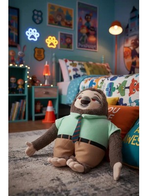 Miniso Disney Lisanslı Zootropolis Tembel Hayvan Peluş Oyuncak 33 cm – Ayakta Duran Yumuşacık Tasarım