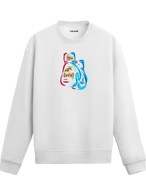 Colermi Boks Eldiveni Baskılı Sweatshirt