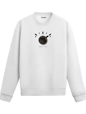 Colermi “power Full” Yazılı Kahve Temalı Sweatshirt