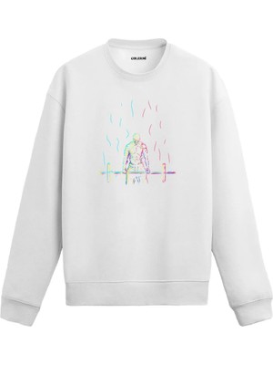 Colermi Ağırlık Kaldıran Sporcu Sweatshirt