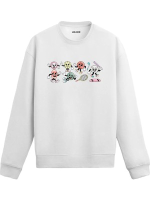 Colermi Çok Figürlü Spor Temalı Sweatshirt